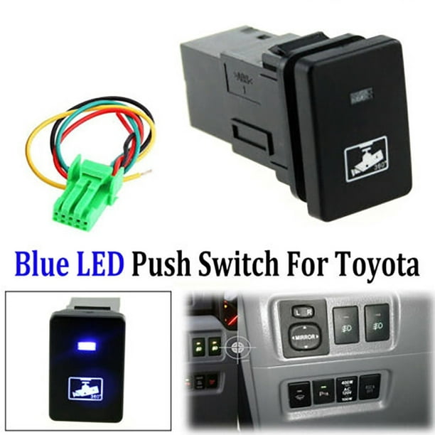 RED LED BUMPER LIGHT BAR Push Switch 12V for Toyota Sequoia 4Runner Tundra RAV4